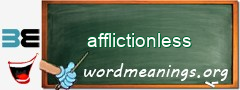 WordMeaning blackboard for afflictionless